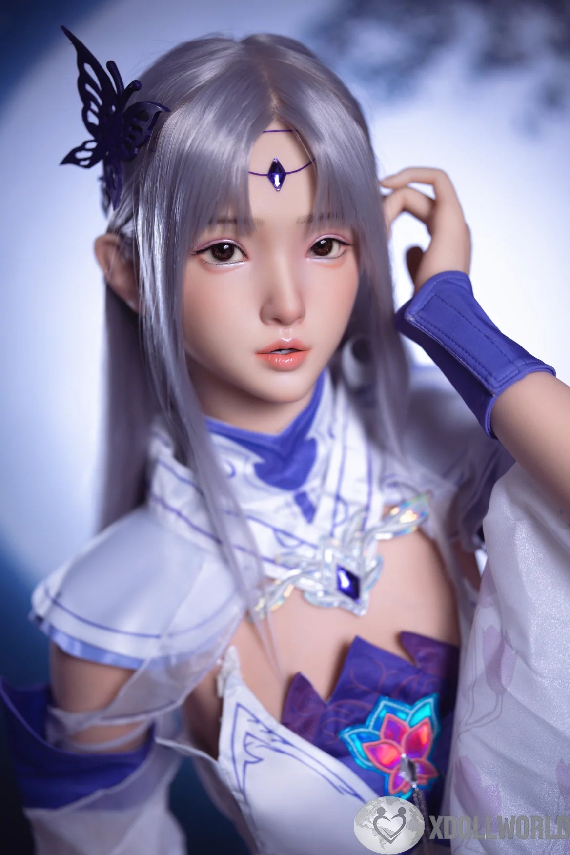 164cm(5.38ft) B-Cup Full Silicone Sex Doll Nova, ROS Head T56