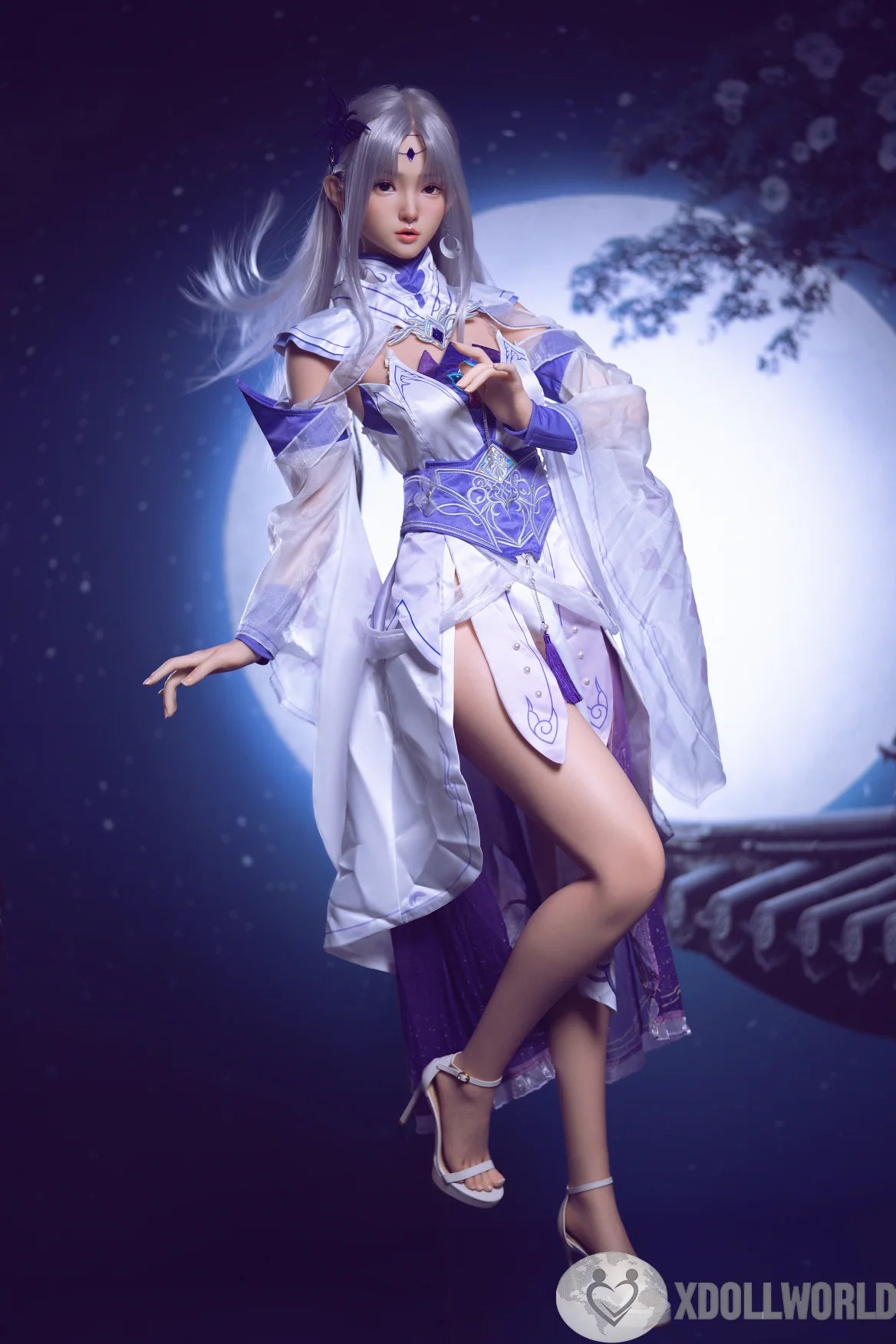 164cm(5.38ft) B-Cup Full Silicone Sex Doll Nova, ROS Head T56