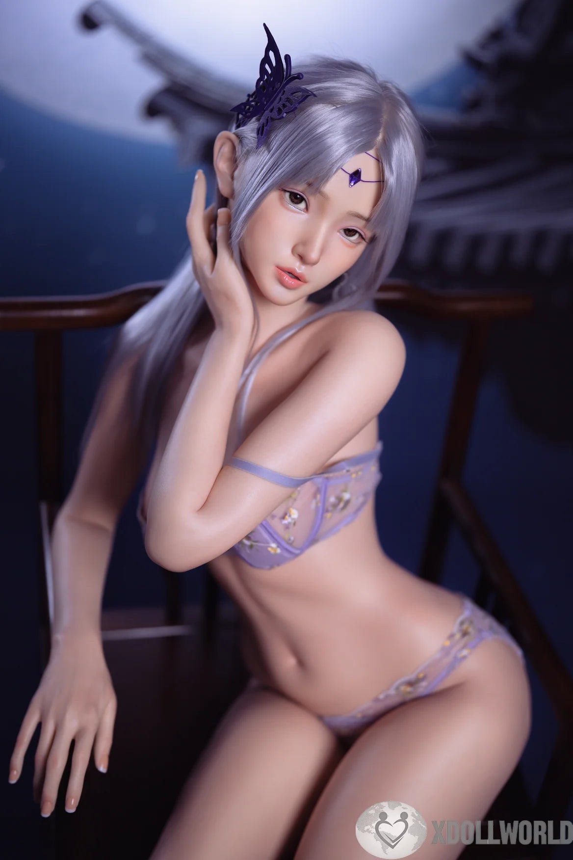 164cm(5.38ft) B-Cup Full Silicone Sex Doll Nova, ROS Head T56