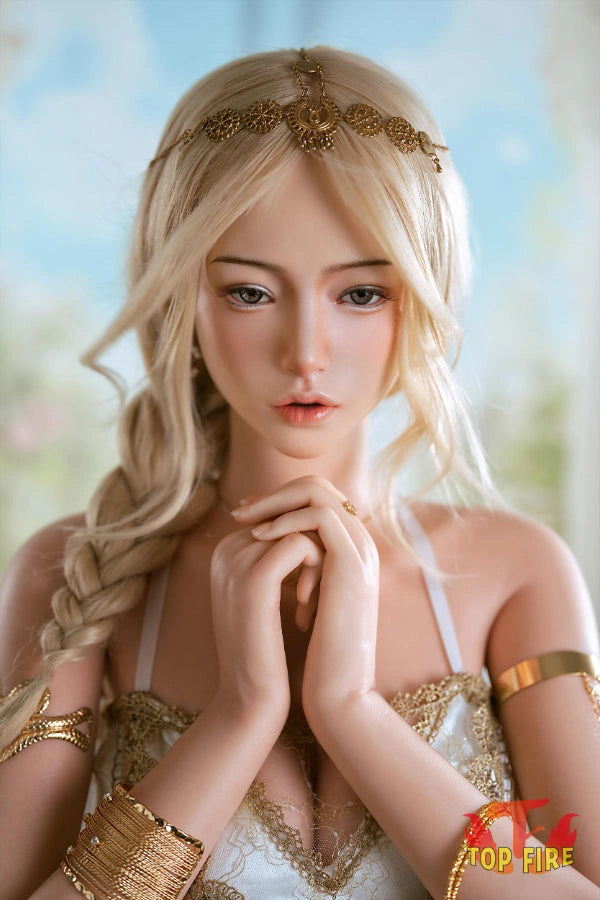 164cm(5.38ft) B-Cup Full Silicone Sex Doll Victoria, ROS Head T57