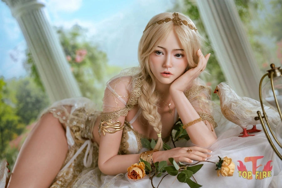 164cm(5.38ft) B-Cup Full Silicone Sex Doll Victoria, ROS Head T57