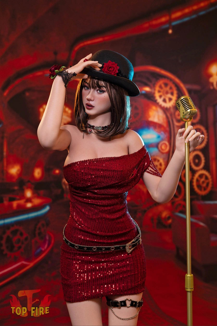 165cm (5.41ft) C-Cup Full Silicone Sex Doll Mika, ROS Head T58